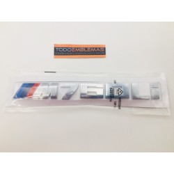Emblema Trasero Letras BMW M760d Cromadas
