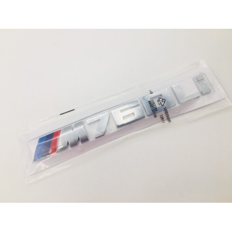 Emblema Trasero Letras BMW M760d Cromadas