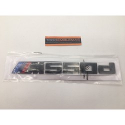 Emblema Trasero Letras BMW M550d Negras
