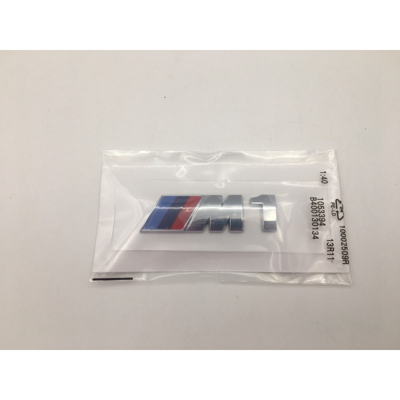 Emblema Lateral BMW M1 Cromado 7cm
