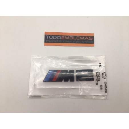 Emblema Trasero BMW M2 Negro 9cm