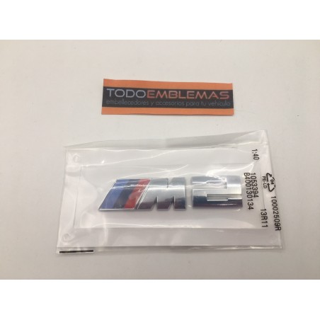 Emblema Trasero BMW M2 Cromado 9cm
