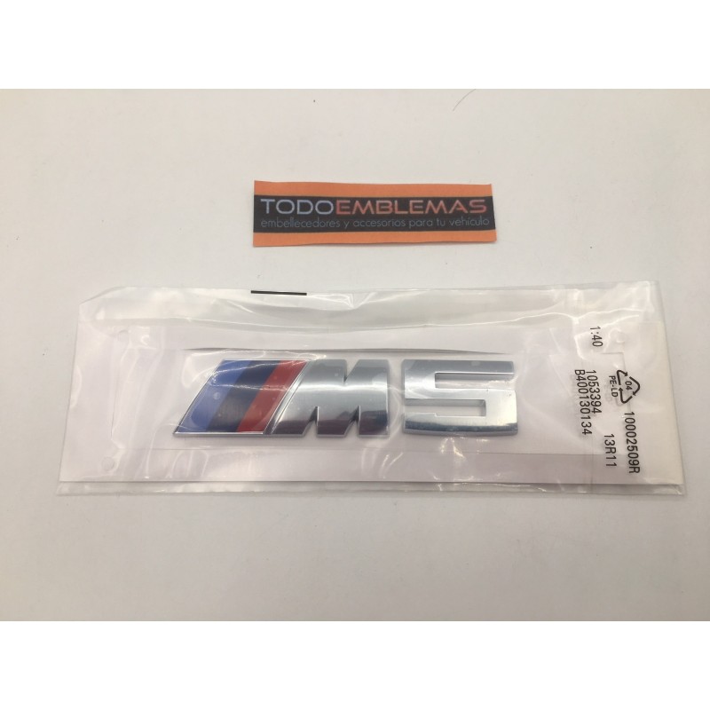 Emblema Trasero BMW M5 Cromado 12CM