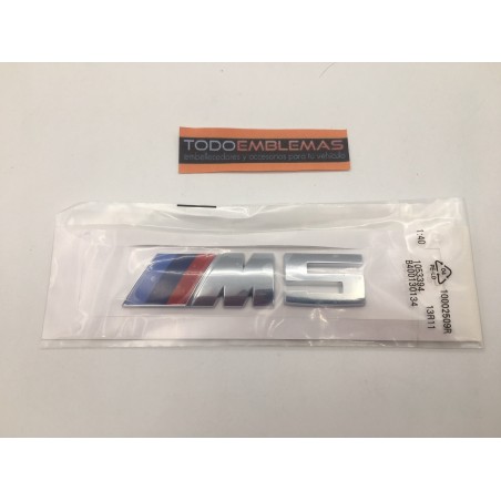 Emblema Trasero BMW M5 Cromado 12CM