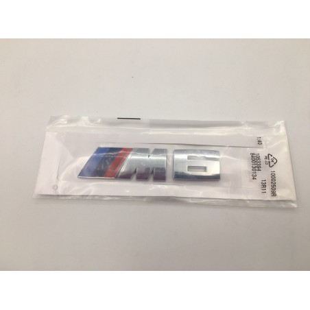 Emblema Trasero BMW M6 Cromado 12CM