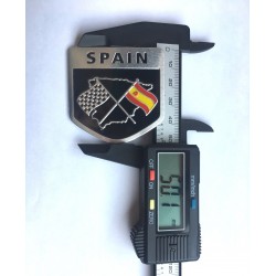 PLACA EMBLEMA ALUMINIO BANDERA SPAIN