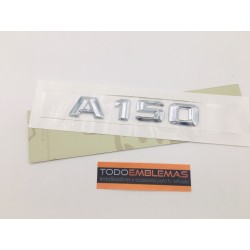 EMBLEMA LETRAS MERCEDES BENZ CLASE A A150 CROMADAS