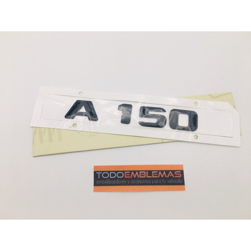 EMBLEMA LETRAS MERCEDES BENZ CLASE A A150 NEGRAS