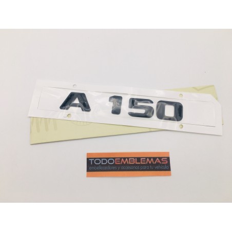 EMBLEMA LETRAS MERCEDES BENZ CLASE A A150 NEGRAS
