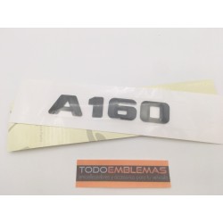 EMBLEMA LETRAS MERCEDES BENZ CLASE A A160 CROMADAS