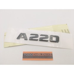 EMBLEMA LETRAS MERCEDES BENZ CLASE A A220 NEGRAS