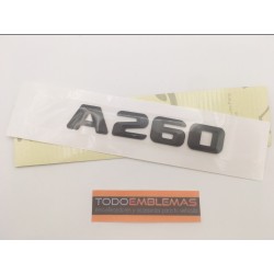 EMBLEMA LETRAS MERCEDES BENZ CLASE A A260 NEGRASs