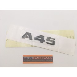 EMBLEMA LETRAS MERCEDES BENZ CLASE A A45 NEGRAS