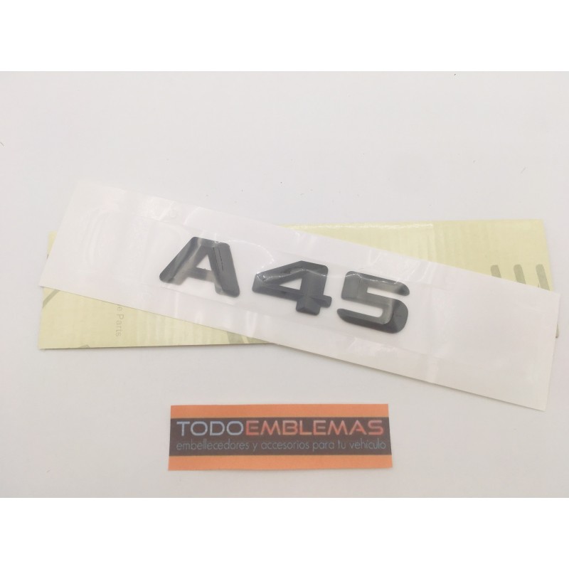 EMBLEMA LETRAS MERCEDES BENZ CLASE A A45 NEGRAS