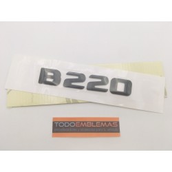 EMBLEMA LETRAS MERCEDES BENZ CLASE B B220 NEGRAS
