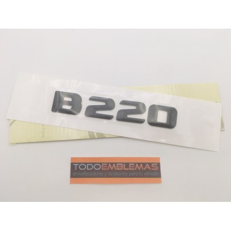EMBLEMA LETRAS MERCEDES BENZ CLASE B B220 NEGRAS