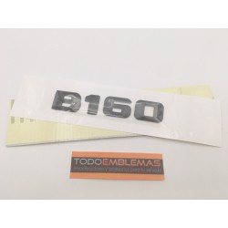 EMBLEMA LETRAS MERCEDES BENZ CLASE B B160 NEGRAS