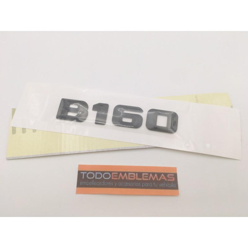 EMBLEMA LETRAS MERCEDES BENZ CLASE B B160 NEGRAS