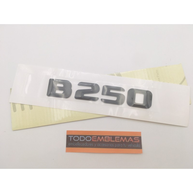 EMBLEMA LETRAS MERCEDES BENZ CLASE B B250 NEGRAS