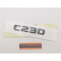 EMBLEMA LETRAS MERCEDES BENZ CLASE C C230 NEGRAS