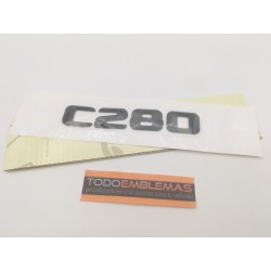 EMBLEMA LETRAS MERCEDES BENZ CLASE C C280 NEGRAS