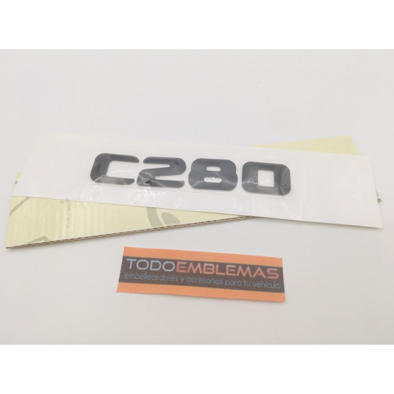 EMBLEMA LETRAS MERCEDES BENZ CLASE C C280 NEGRAS