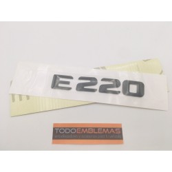 EMBLEMA LETRAS MERCEDES BENZ CLASE E E220 NEGRAS