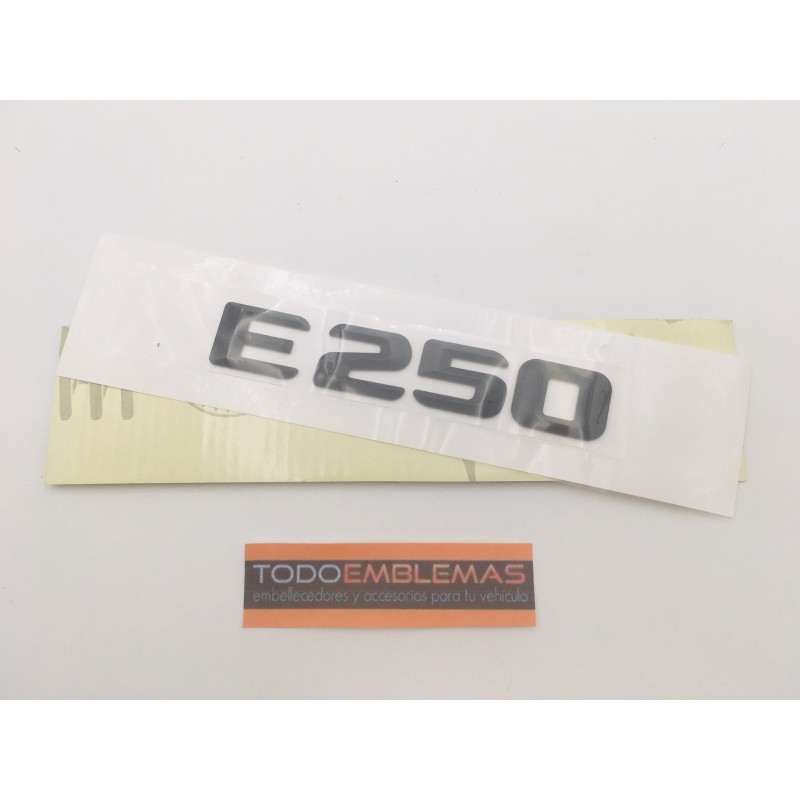 EMBLEMA LETRAS MERCEDES BENZ CLASE E E250 NEGRAS