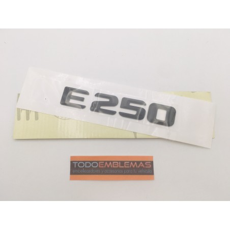 EMBLEMA LETRAS MERCEDES BENZ CLASE E E250 NEGRAS