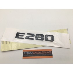 EMBLEMA LETRAS MERCEDES BENZ CLASE E E280 NEGRAS