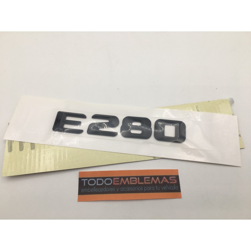 EMBLEMA LETRAS MERCEDES BENZ CLASE E E280 NEGRAS