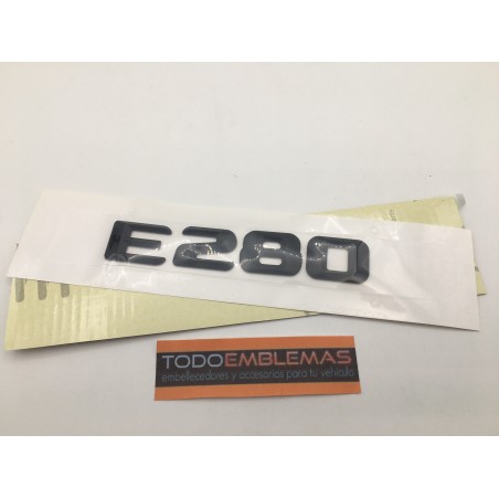 EMBLEMA LETRAS MERCEDES BENZ CLASE E E280 NEGRAS