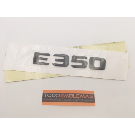 EMBLEMA LETRAS MERCEDES BENZ CLASE E E350 NEGRAS