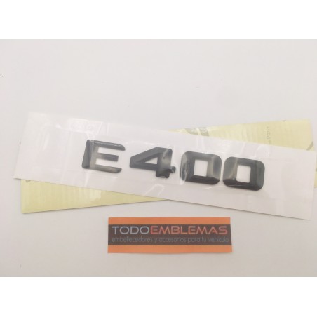 EMBLEMA LETRAS MERCEDES BENZ CLASE E E400 NEGRAS