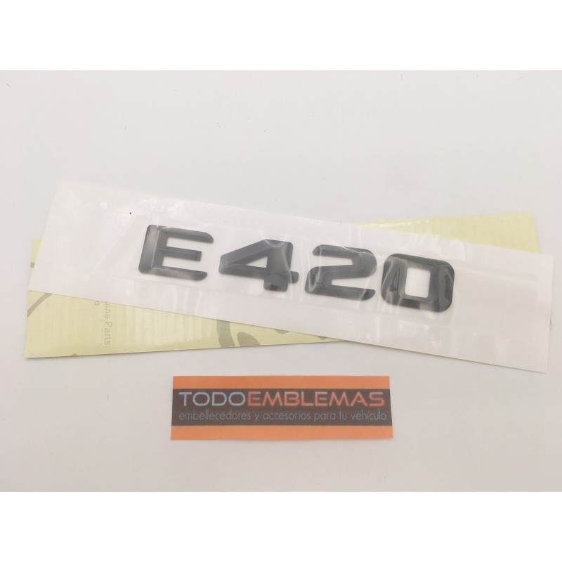 EMBLEMA LETRAS MERCEDES BENZ CLASE E E420 NEGRAS