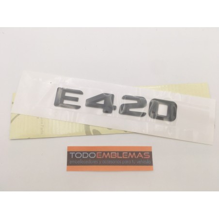 EMBLEMA LETRAS MERCEDES BENZ CLASE E E420 NEGRAS