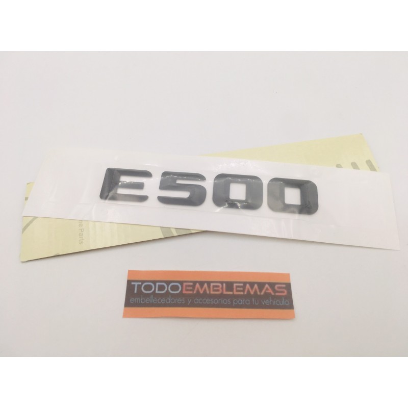 EMBLEMA LETRAS MERCEDES BENZ CLASE E E500 NEGRAS