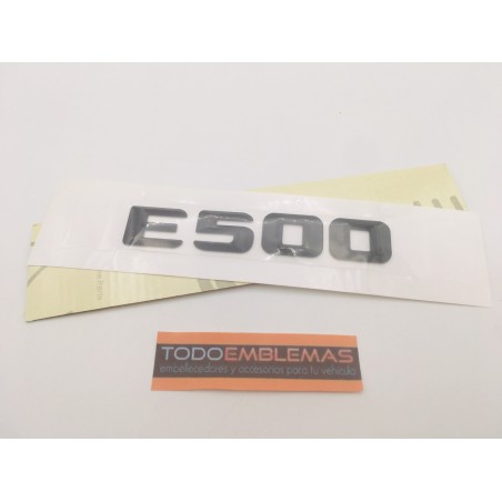EMBLEMA LETRAS MERCEDES BENZ CLASE E E500 NEGRAS