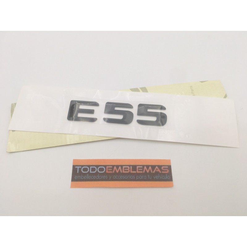 EMBLEMA LETRAS MERCEDES BENZ CLASE E E55 NEGRAS