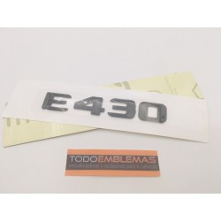 EMBLEMA LETRAS MERCEDES BENZ CLASE E E43 NEGRAS