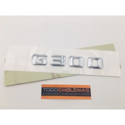EMBLEMA LETRAS MERCEDES BENZ CLASE G G300 CROMADAS