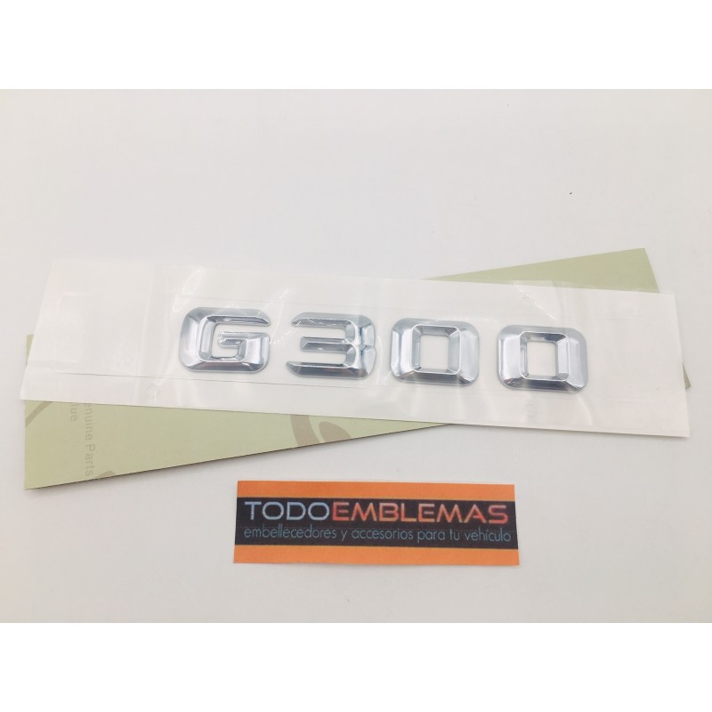 EMBLEMA LETRAS MERCEDES BENZ CLASE G G300 CROMADAS