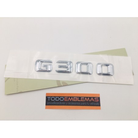 EMBLEMA LETRAS MERCEDES BENZ CLASE G G300 CROMADAS