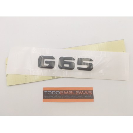 EMBLEMA LETRAS MERCEDES BENZ CLASE G G65 NEGRAS