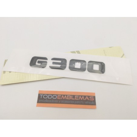 EMBLEMA LETRAS MERCEDES BENZ CLASE G G300 NEGRAS