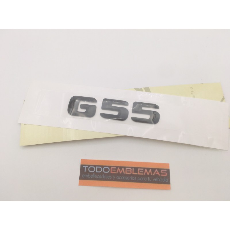 EMBLEMA LETRAS MERCEDES BENZ CLASE G G55 NEGRAS