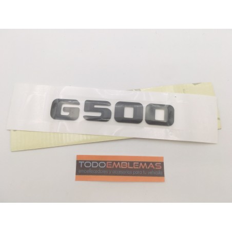 EMBLEMA LETRAS MERCEDES BENZ CLASE G G500 NEGRAS