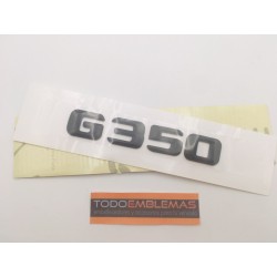 EMBLEMA LETRAS MERCEDES BENZ CLASE G G350 NEGRAS