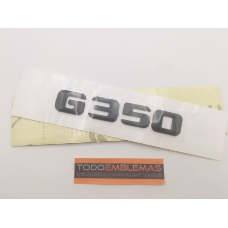 EMBLEMA LETRAS MERCEDES BENZ CLASE G G350 NEGRAS