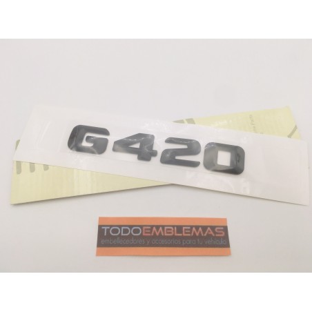 EMBLEMA LETRAS MERCEDES BENZ CLASE G G420 NEGRAS